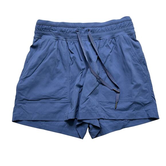 Lululemon Women’s Blue Drawstring Athletic Shorts Size 4 Lightweight gym workout - Picture 1 of 13